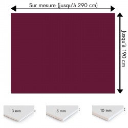 Plaque PVC lie de vin sur mesure - Signalétique, affichage et décoration