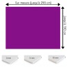 Plaque PVC violet foncé sur mesure - Signalétique, affichage et décoration