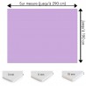 Plaque PVC mauve clair sur mesure - Signalétique, affichage et décoration