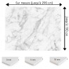 Plaque PVC sur mesure motif marbre