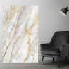 Plaque PVC sur mesure motif marbre gris et ocre