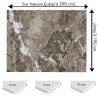 Plaque PVC sur mesure motif marbre pierre naturelle