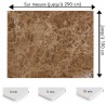 Plaque PVC sur mesure motif marbre ocre naturel