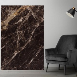 Plaque PVC sur mesure motif marbre foncé
