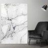 Plaque PVC sur mesure motif marbre blanc et gris