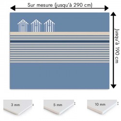 Plaque PVC sur mesure motif bord de mer