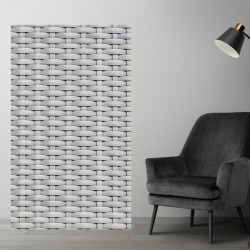 Plaque PVC sur mesure motif résine tressée gris