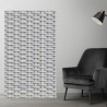 Plaque PVC sur mesure motif résine tressée gris