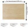 Plaque PVC sur mesure motif bois clair