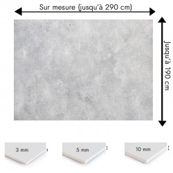 Plaque PVC sur mesure motif béton lissé