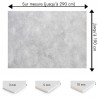 Plaque PVC sur mesure motif béton lissé
