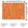 Plaque PVC sur mesure motif briques rouges