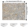 Plaque PVC sur mesure motif mur de pierres