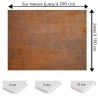 Plaque PVC sur mesure motif vieux métal rouillé