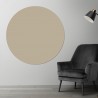 Plaque PVC ronde grège sur mesure - Livraison gratuite !