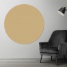 Plaque PVC ronde marron clair sur mesure - Livraison gratuite !