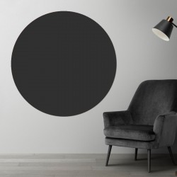 Plaque PVC ronde gris anthracite sur mesure - Livraison gratuite !