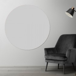 Plaque PVC ronde gris perle sur mesure - Livraison gratuite !