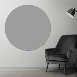 Plaque PVC ronde gris souris sur mesure - Livraison gratuite !