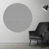 Plaque PVC ronde gris souris sur mesure - Livraison gratuite !