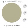 Plaque PVC ronde gris mastic sur mesure - Livraison gratuite !
