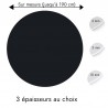 Plaque PVC ronde gris foncé sur mesure - Livraison gratuite !