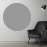 Plaque PVC ronde gris nuage sur mesure - Livraison gratuite !