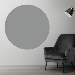Plaque PVC ronde gris ciment béton sur mesure - Livraison gratuite !