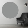 Plaque PVC ronde gris ciment béton sur mesure - Livraison gratuite !
