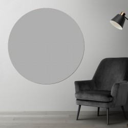 Plaque PVC ronde gris acier sur mesure - Livraison gratuite !