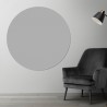 Plaque PVC ronde gris acier sur mesure - Livraison gratuite !