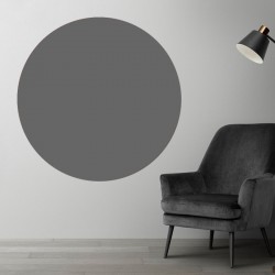 Plaque PVC ronde gris plomb sur mesure - Livraison gratuite !