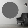 Plaque PVC ronde gris plomb sur mesure - Livraison gratuite !