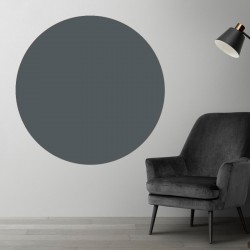 Plaque PVC ronde gris charbon sur mesure - Livraison gratuite !