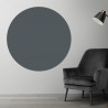 Plaque PVC ronde gris charbon sur mesure - Livraison gratuite !