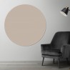 Plaque PVC ronde gris sable sur mesure - Livraison gratuite !