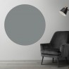 Plaque PVC ronde gris titane sur mesure - Livraison gratuite !
