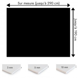 Plaque PVC Noire sur mesure - Signalétique, affichage et décoration