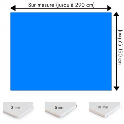Plaque PVC Azur sur mesure - Signalétique, affichage et décoration