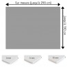 Plaque PVC grise sur mesure