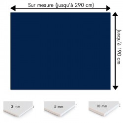 Plaque PVC Bleu marine sur mesure - Signalétique, affichage et décoration