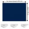Plaque PVC Bleu marine sur mesure - Signalétique, affichage et décoration