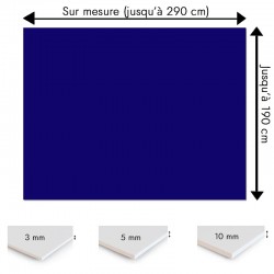Plaque PVC Bleu nuit sur mesure - Signalétique, affichage et décoration