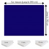 Plaque PVC Bleu nuit sur mesure - Signalétique, affichage et décoration