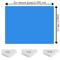 Plaque PVC Bleu roi sur mesure - Signalétique, affichage et décoration
