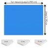Plaque PVC Bleu roi sur mesure - Signalétique, affichage et décoration