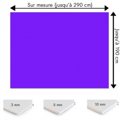Plaque PVC Indigo sur mesure - Signalétique, affichage et décoration