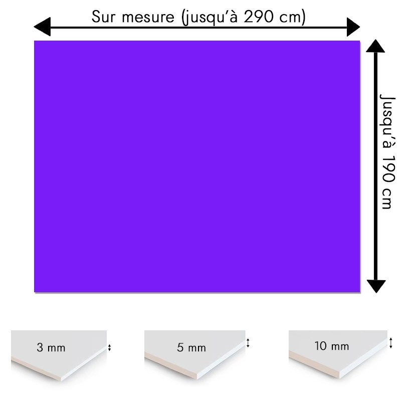 Plaque PVC Indigo sur mesure - Signalétique, affichage et décoration Plaque PVC Indigo sur mesure - Signalétique, affichage et décoration