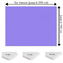 Plaque PVC Lavande sur mesure - Signalétique, affichage et décoration