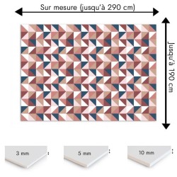 Plaque PVC motif géométrique en forme de losanges sur mesure